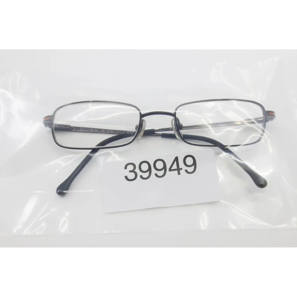 Ray-Ban Titanium Eyeglasses RB1008T 3015 Dark Gray Orange Rectangle Frames 46-17